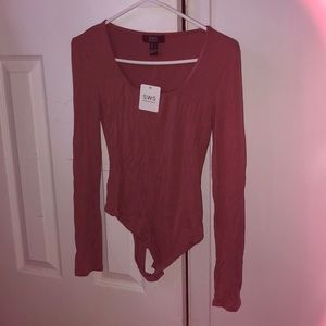 NWT pink bodysuit long sleeves small
